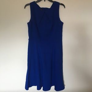 Alyx Fit n Flare Dress in Royal Blue